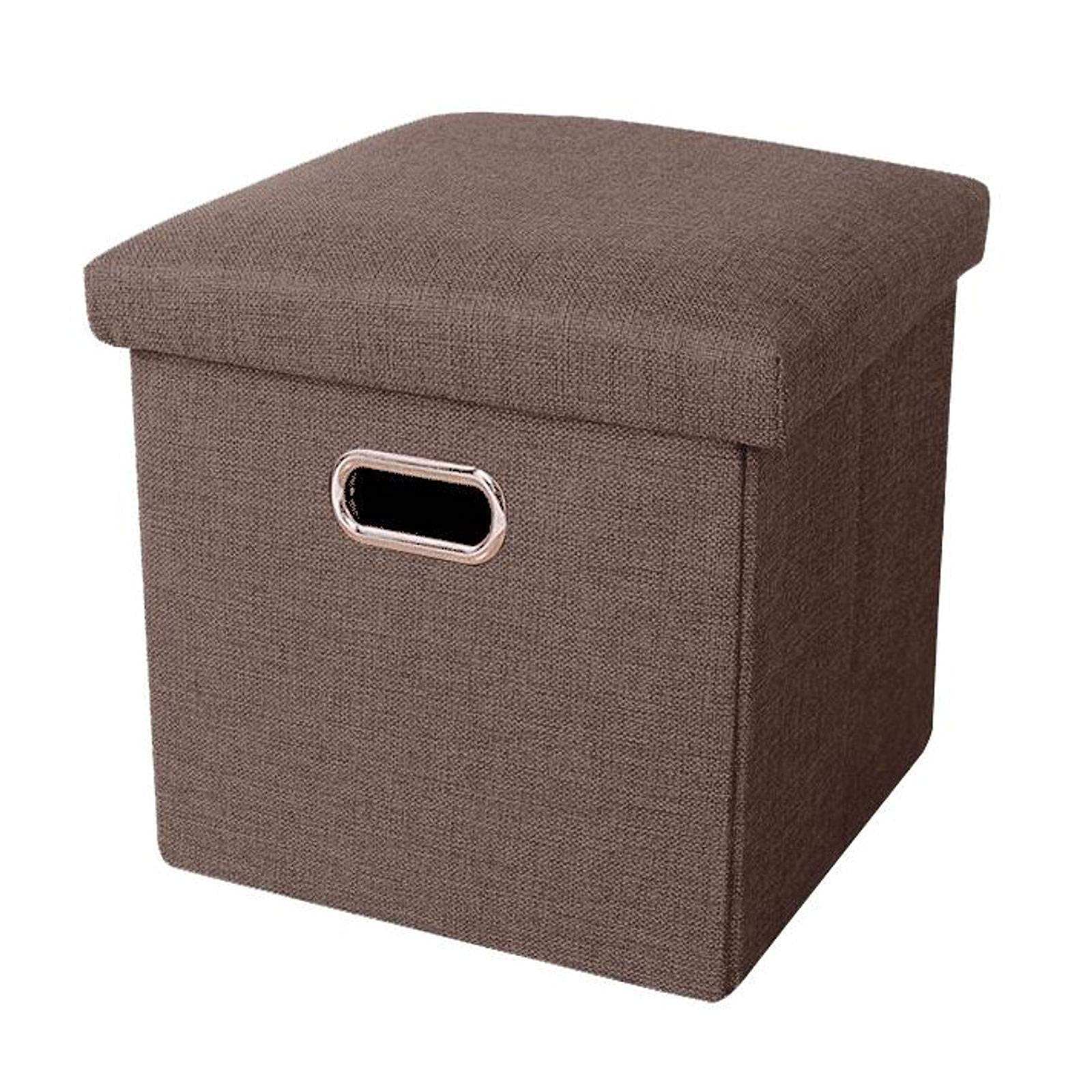Tabouret Siège Pliant Marron Foncé : Solution Gain de Place pour Petits Appartements