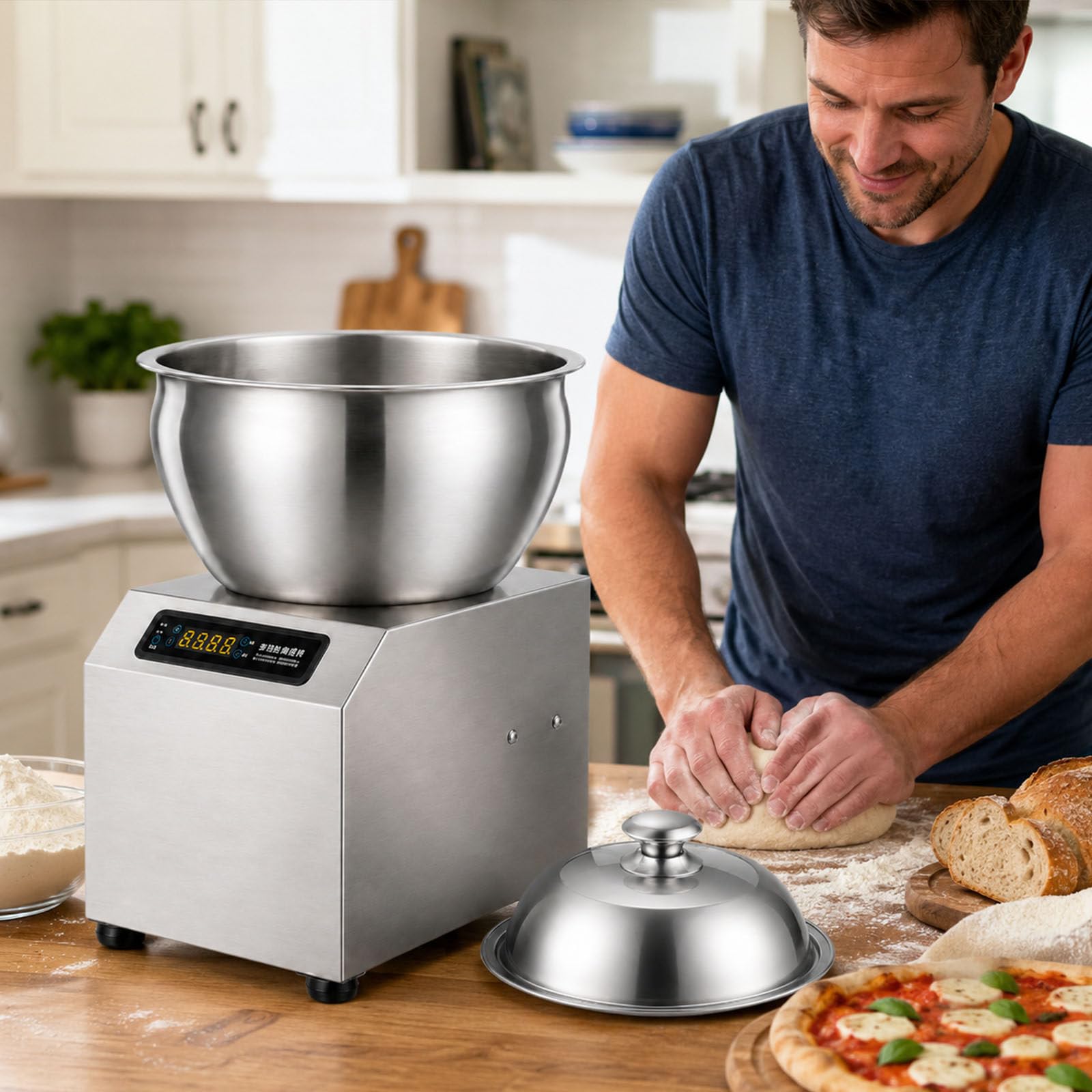 Amasadora Espiral Eléctrica, Amasadora Eléctrica,1500 W / 1800 W 8kg