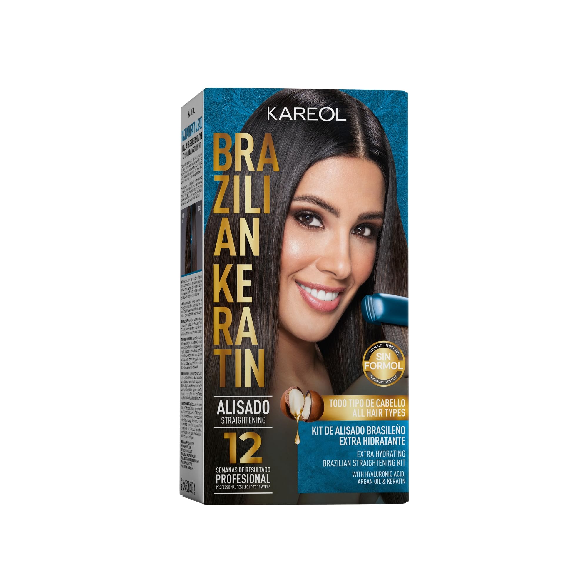 Hydrating Keratin Brazilian Straightening Kit, Formaldehyde Free