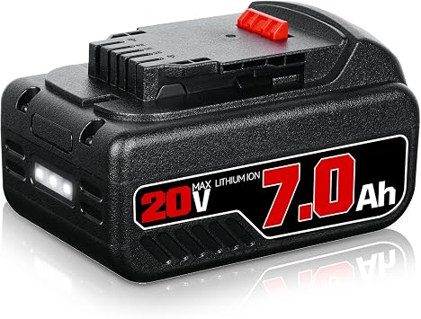 PDstation 7000mAh DCB200 Li-ion Battery Replacement for Dewalt 20V Battery Lithium DCB200 DCB204 DCB206 DCB201 DCB203 DCB180 Compatible with Dewalt 20V Max DCD/DCF/DCG Cordless Power Tools