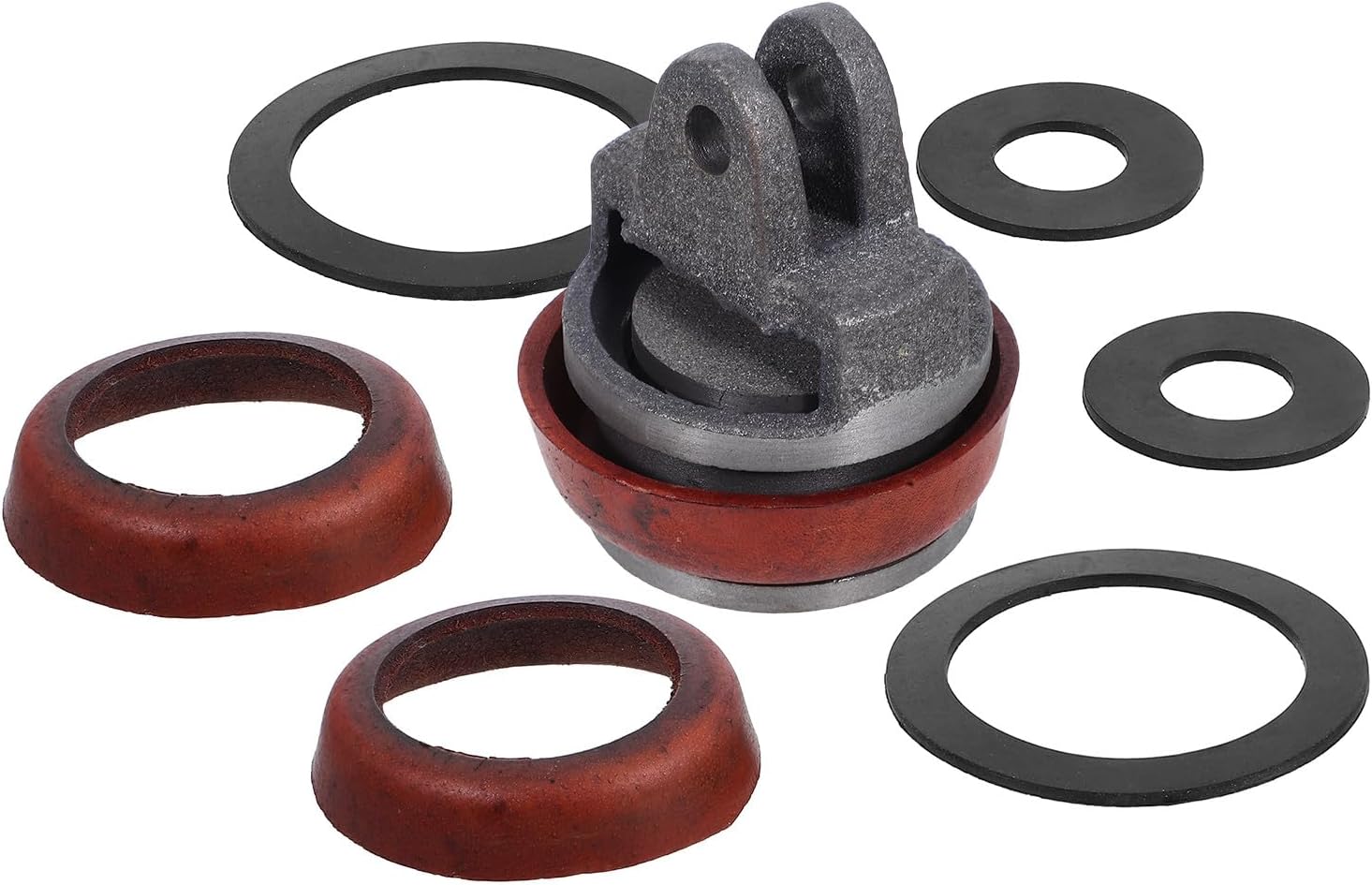 Artibetter Hand Pitcher Pump Plunger Replacement Kit with Cast Iron Piston Leather Cups and Gaskets for Manual Well and Garden Water Pumps