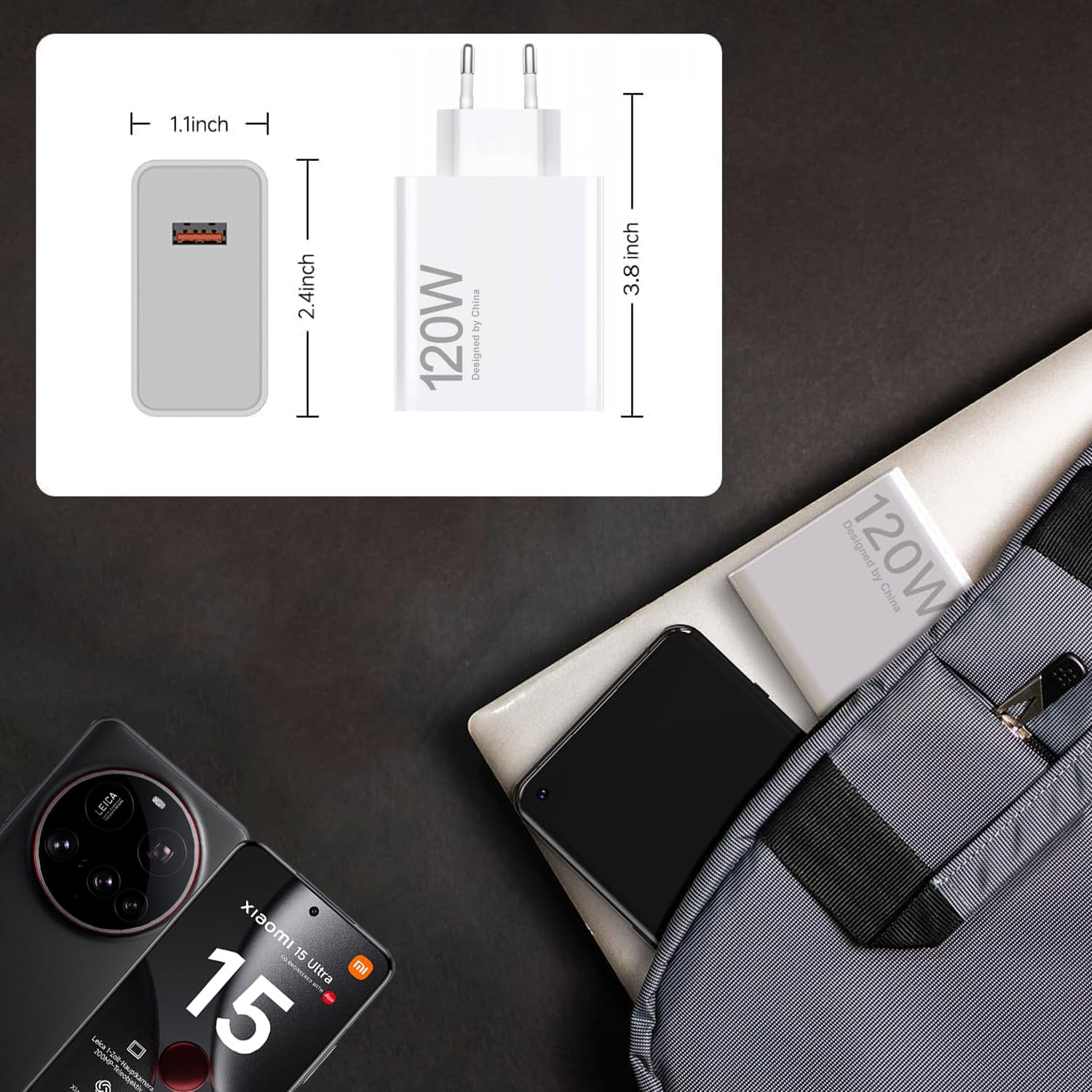 120W USB C Ladegerät Ladekabel für Xiaomi 17T Pro 17 Ultra, 15T 15TPro, 14T 14TPro, 13T Lite, 12T, Redmi Note 15 Pro+, 14Pro 14Pro+, 13Pro+, Poco F8 Ultra, X8, M8, C85 Schnellladegerät Netzteil