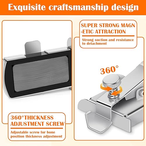 Miniatura 3 de GCXIXPY Guía magnética de costura para máquina de coser, guía de costura magnética Buddy con clip, regla de guía de costura universal, regla de