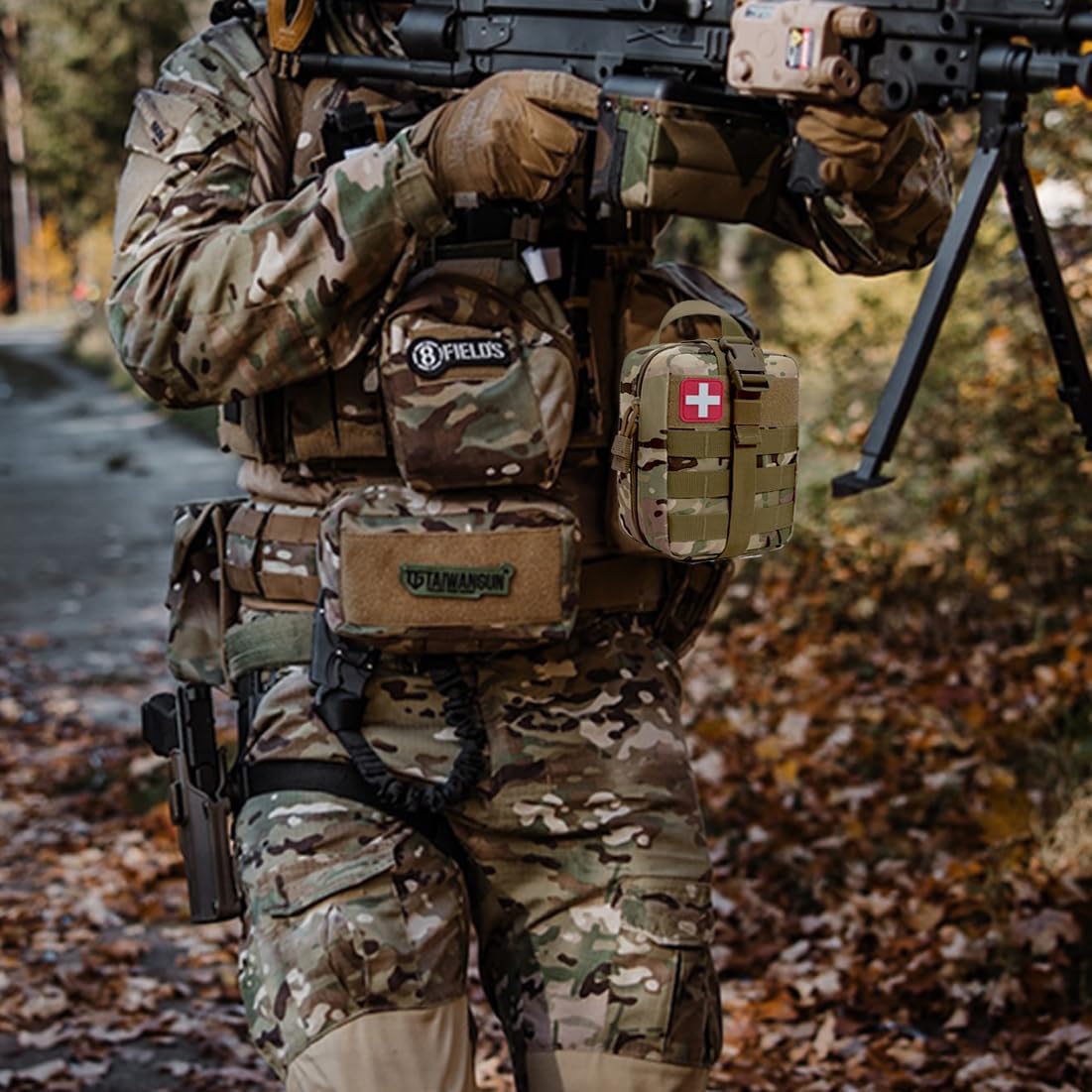 IFAK Kit Trauma Kit Military Medical First Aid Kits Bleeding Contral Emergency Survival Bug Out Bag for Camping Gear Supplies Hiking (Camouflage) - Image 4