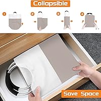 Vista 6 de BlissTotes Cesta de lavandería, cesta de lavandería, cestas plegables para ropa sucia, cesta impermeable con asas de aluminio protegidas de espuma