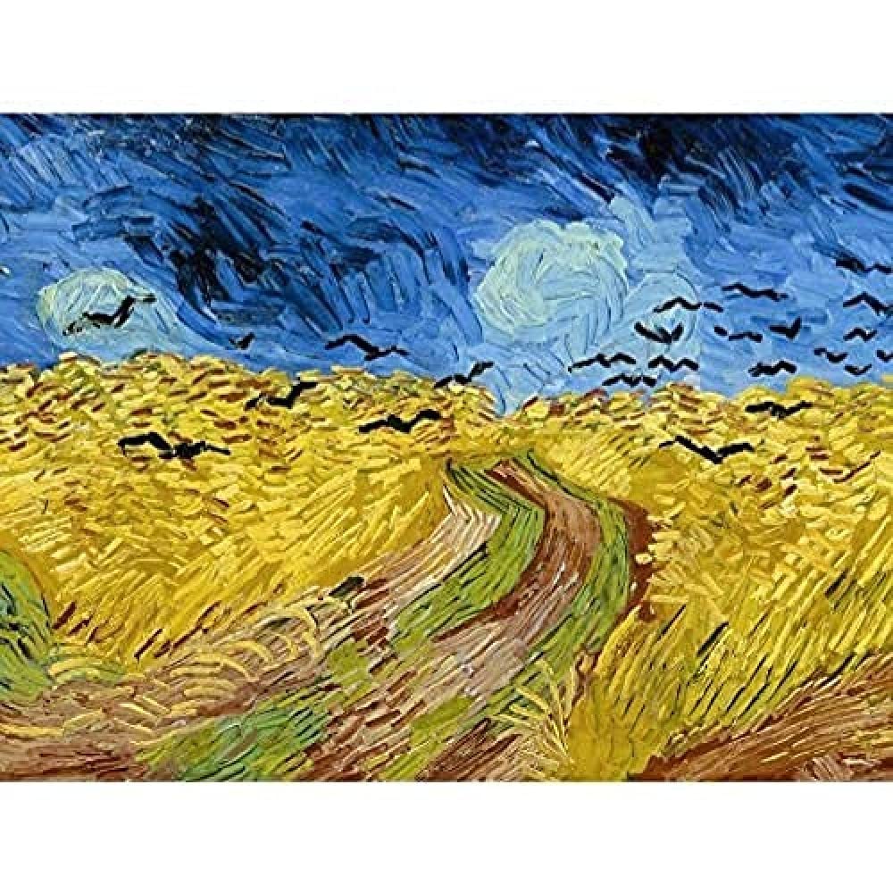Artery8 Unframed Wall Art Van Gogh Wheatfield With Crows Painting12X16 Inch from B&Q