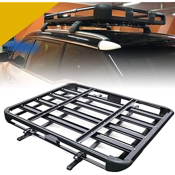 Universal Car Roof Basket Car Roof Rack Roof Rack Luggage Rack Basket Luggage Cargo Carrier Metal Black