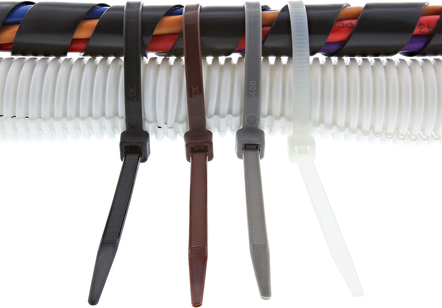 Secure 8 Inch Brown 50 lb Standard Nylon Cable Tie - 100 Pack