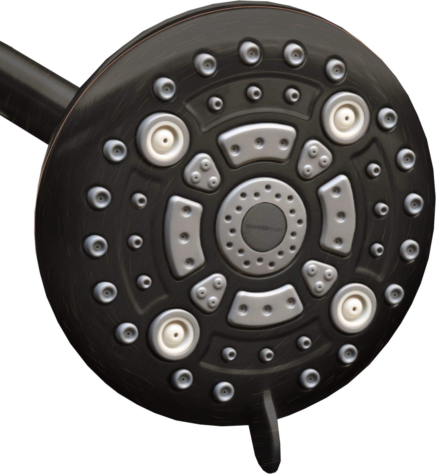 ShowerMaxxElite Series, 6 Spray Settings 5 inch Adjustable High Pressure Shower Head, MAXX-imize Your Shower with Showerhead in Oil Rubbed Bronze Finish