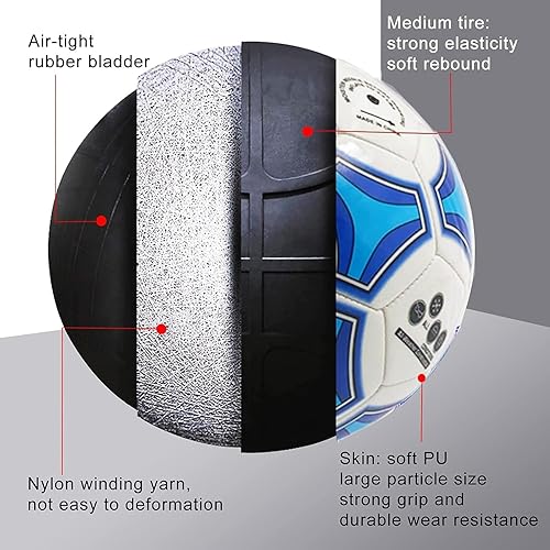 Miniatura 6 de Balones de fútbol que brillan en la oscuridad, tamaño 345, regalos de fútbol para niños, jóvenes y adultos, pelotas de fútbol tradicionales..