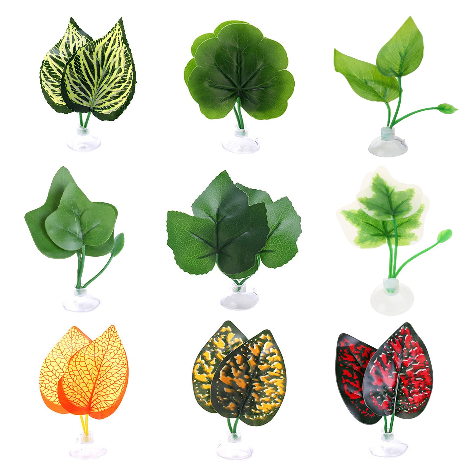 CATSELURRY Betta Fish Leaf Bed Simulation Leaf Hammock Natural Habitat Fishtank Spawning Grounds Suction Cup Leaf Pad Resting Bed Suction Cup Betta Leaf Hammock