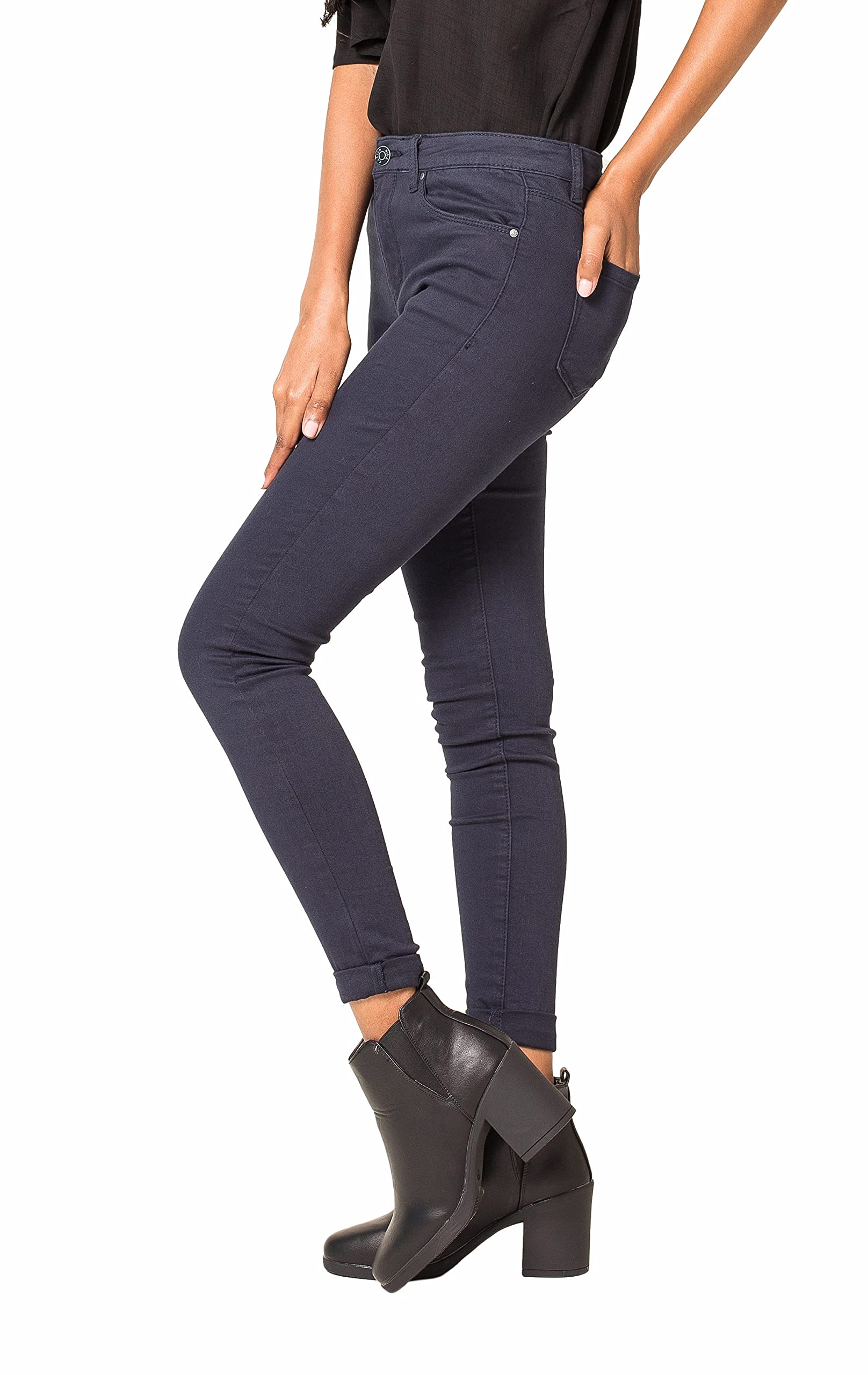 Nina Carter P109 Jeans da donna skinny Fit, a vita alta, slim