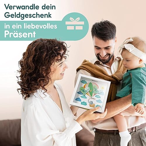 Miniatura 8 de Alcancía, marcos de fotos 3D de bancos de monedas, contenedor de ahorro de monedas, decoración de la habitación de los niños del hogar Shakven