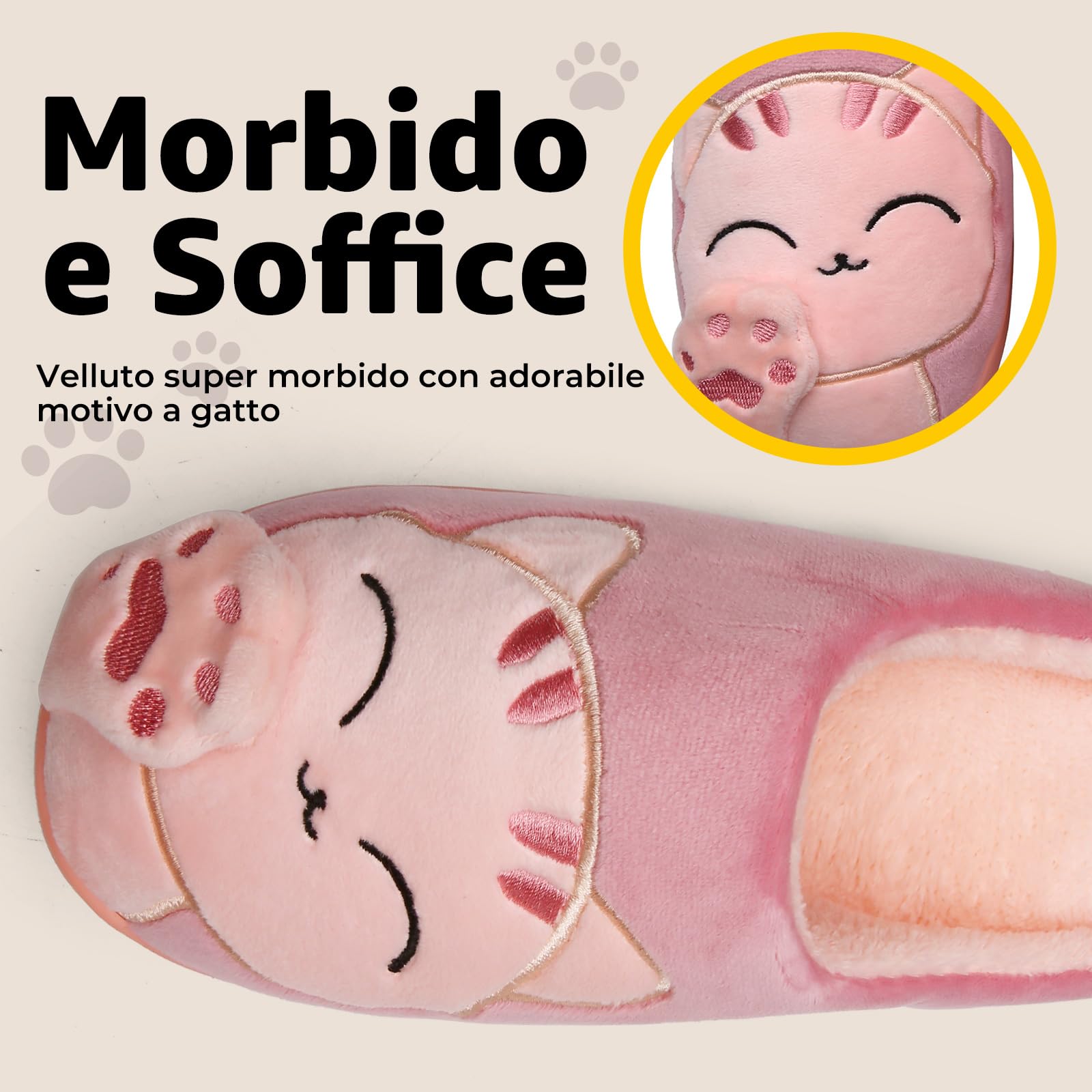 Mishansha Ciabatte Donna Invernali Uomo - Calde leggere Morbide Comode e Antiscivolo