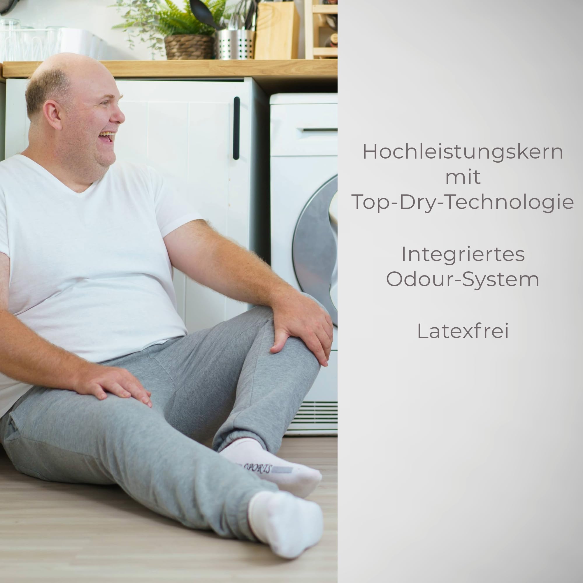 ABENA Pants XXL1 Premium Inkontinenzhosen, MONATSPAKET (4 x 20 Stück = 80 Stück), für Damen und Herren, 152,4–203,2 cm Taille, 1700 ml Saugfähigkeit | 150–200 cm Taille, 1700 ml Saugfähigkeit