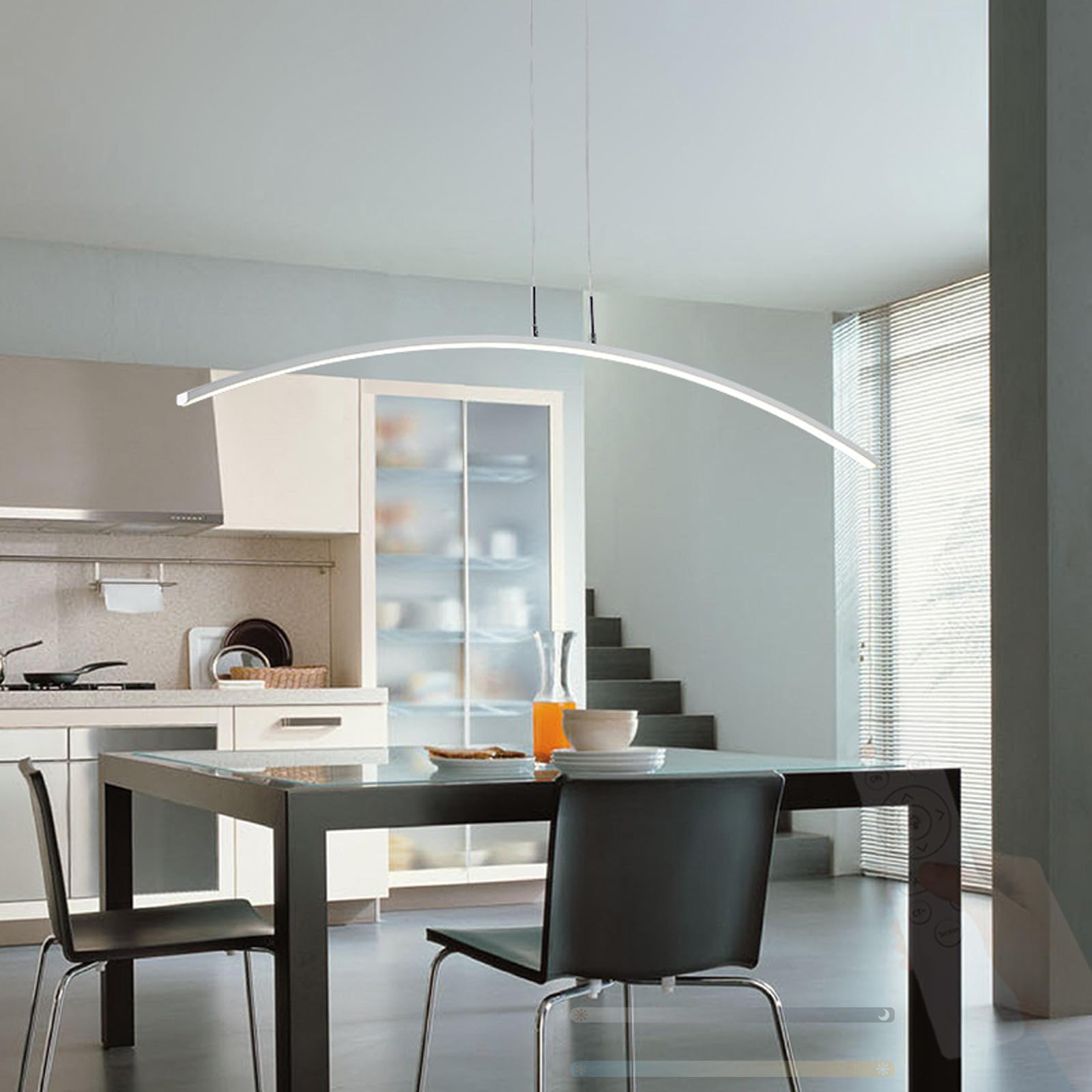 Lampe à Suspension 2700K-6500K Dimmable avec Télécommande Intelligente - 8