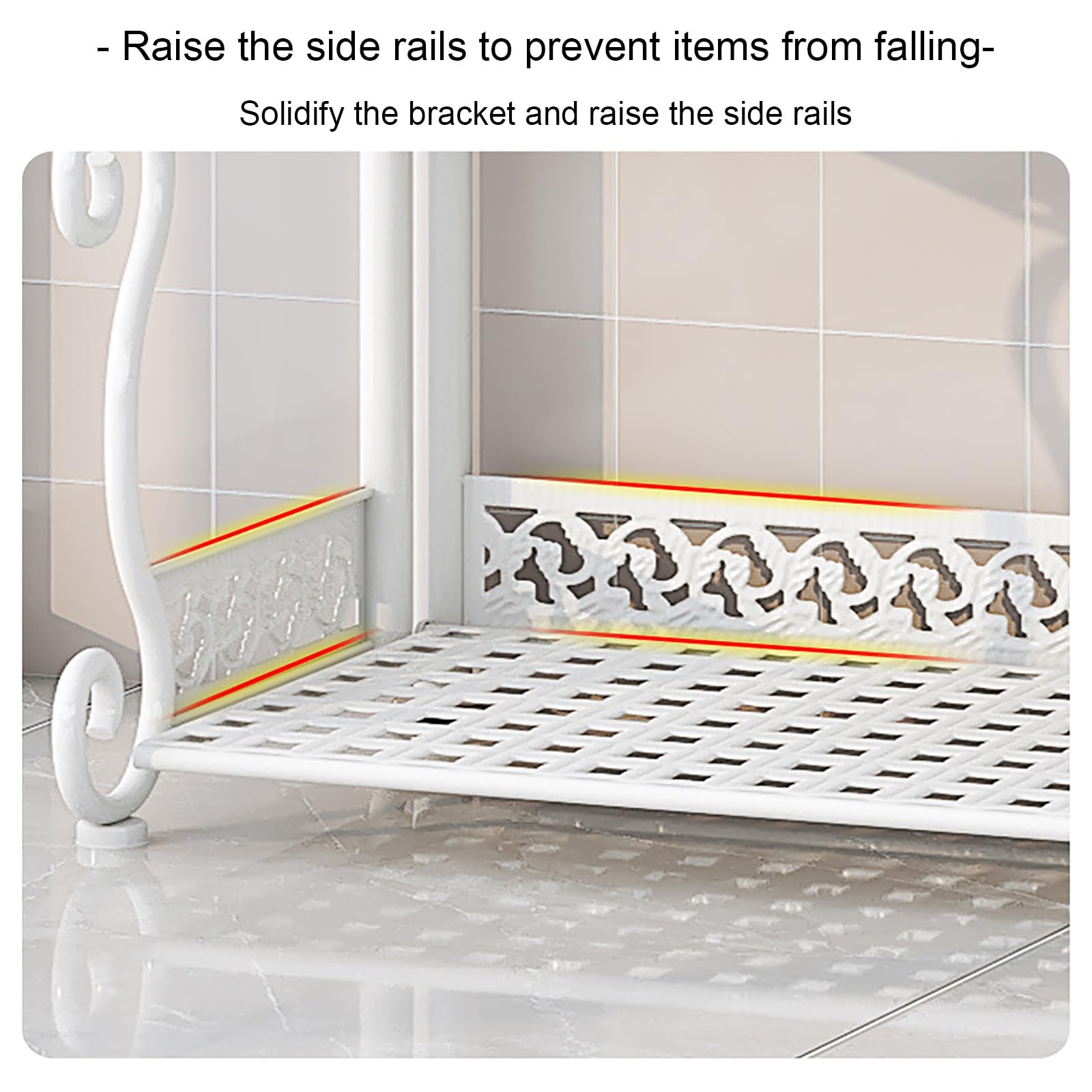 Armadietto Bagno, Organizer da Bagno Stretto, Scaffale per Cucina, Salvaspazio, Mobiletto Stretto con Telaio in Metallo, Scomparto Aperto, per Spazi Piccoli(Brown,65cm/25.6in)