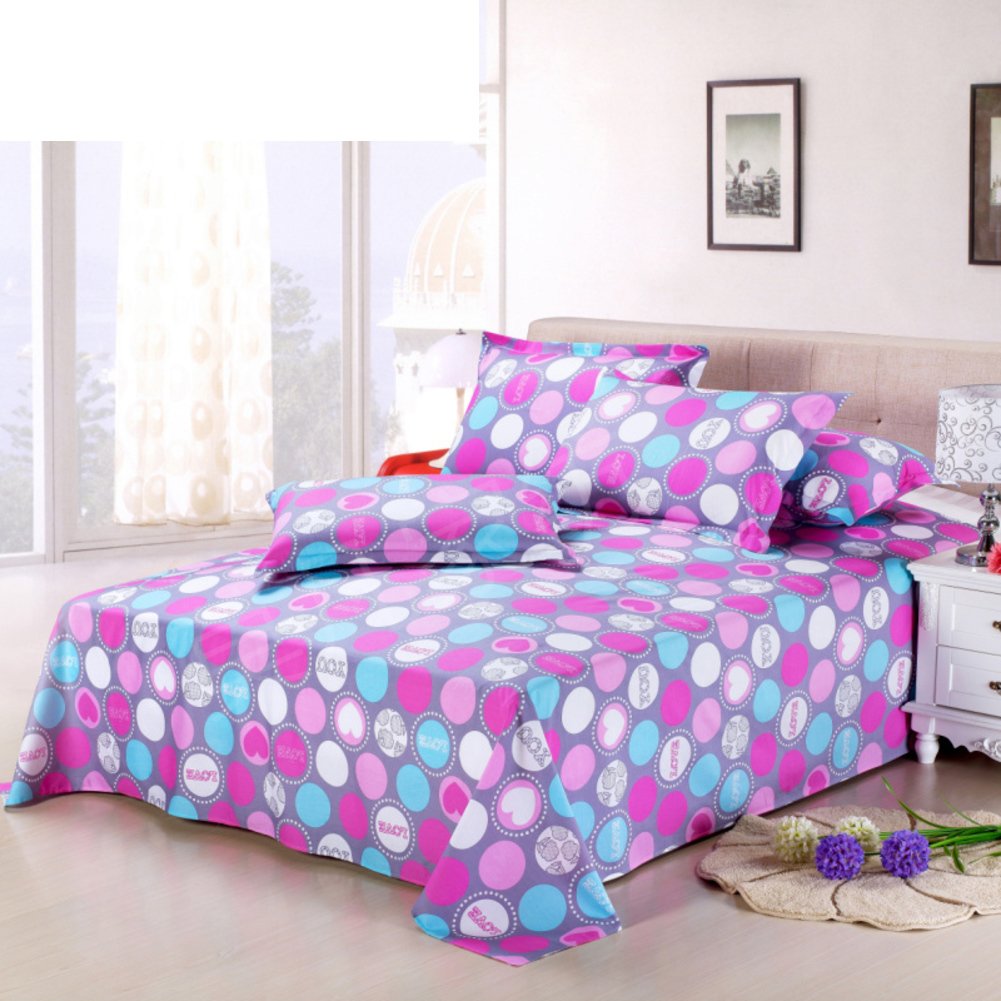 Linge de lit coton sergé lin mélangé avec imprimé chic de 200x230cm