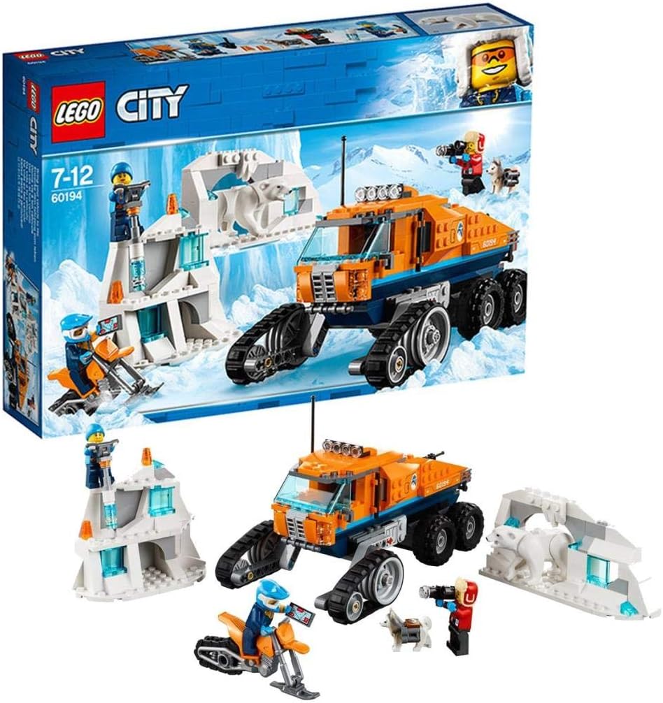 City Arctic Expedition Scout Truck Toy, Explorer Vehicle Building Sets