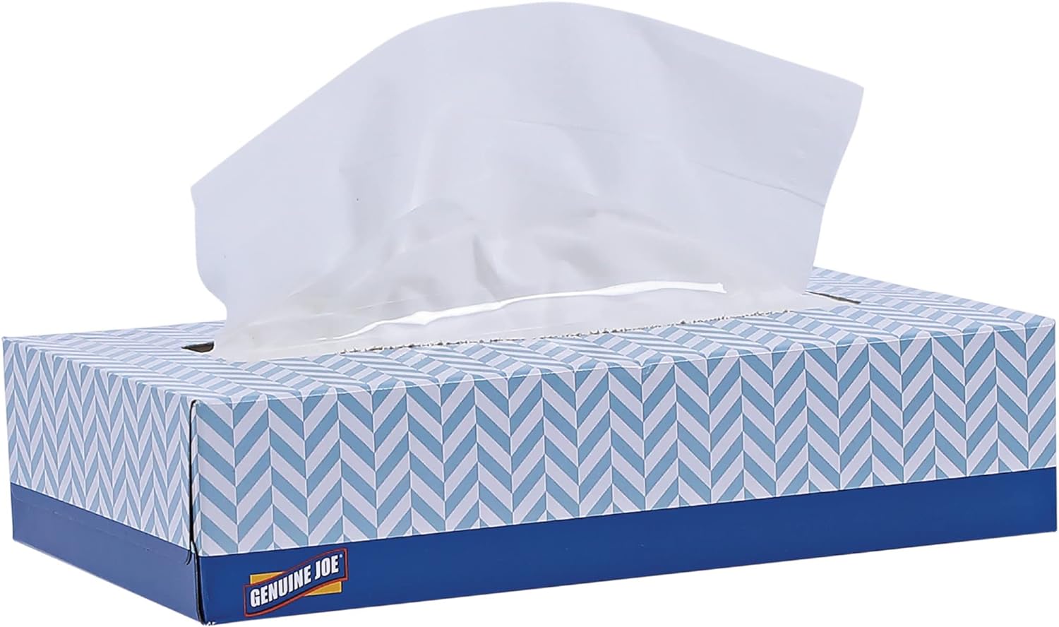 Genuine Joe Facial Tissue, 7.9" x 7.5", 2-Ply, 100 Sheets/Box, 30 Count White 1 Count (Pack of 30)