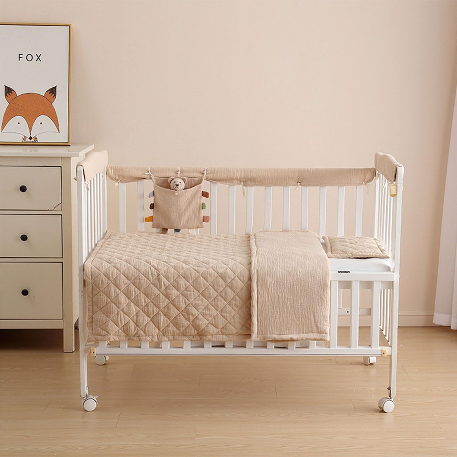 Coperta per Neonati in Cotone Morbida e Traspirante, Ideale per Culle e Passeggini - Trapunta Leggera, Biancheria da Letto per Bambini