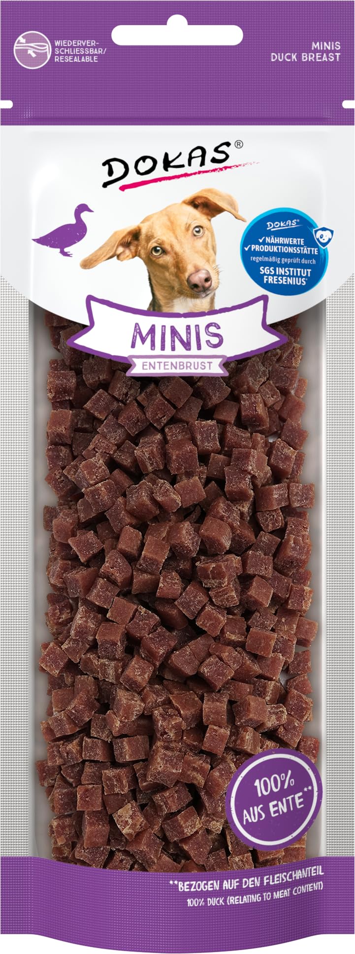 Dokas - Minis Entenbrust für Hunde - 9x70g