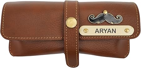 YOUR GIFT STUDIO Customised Nexon Leather Glasses Cover for Men and Women | Personalised Eyewear Case | Specs Case Organizer Box Gift for Birthday Anniversary Wedding Men & Women