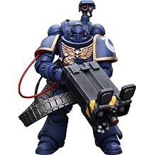 JoyToy Warhammer 40K 1/18 Action Figure Ultramarines Desolation Marine with Castellan Launcher Superkrak Collection Anime Model Gift 4-inch