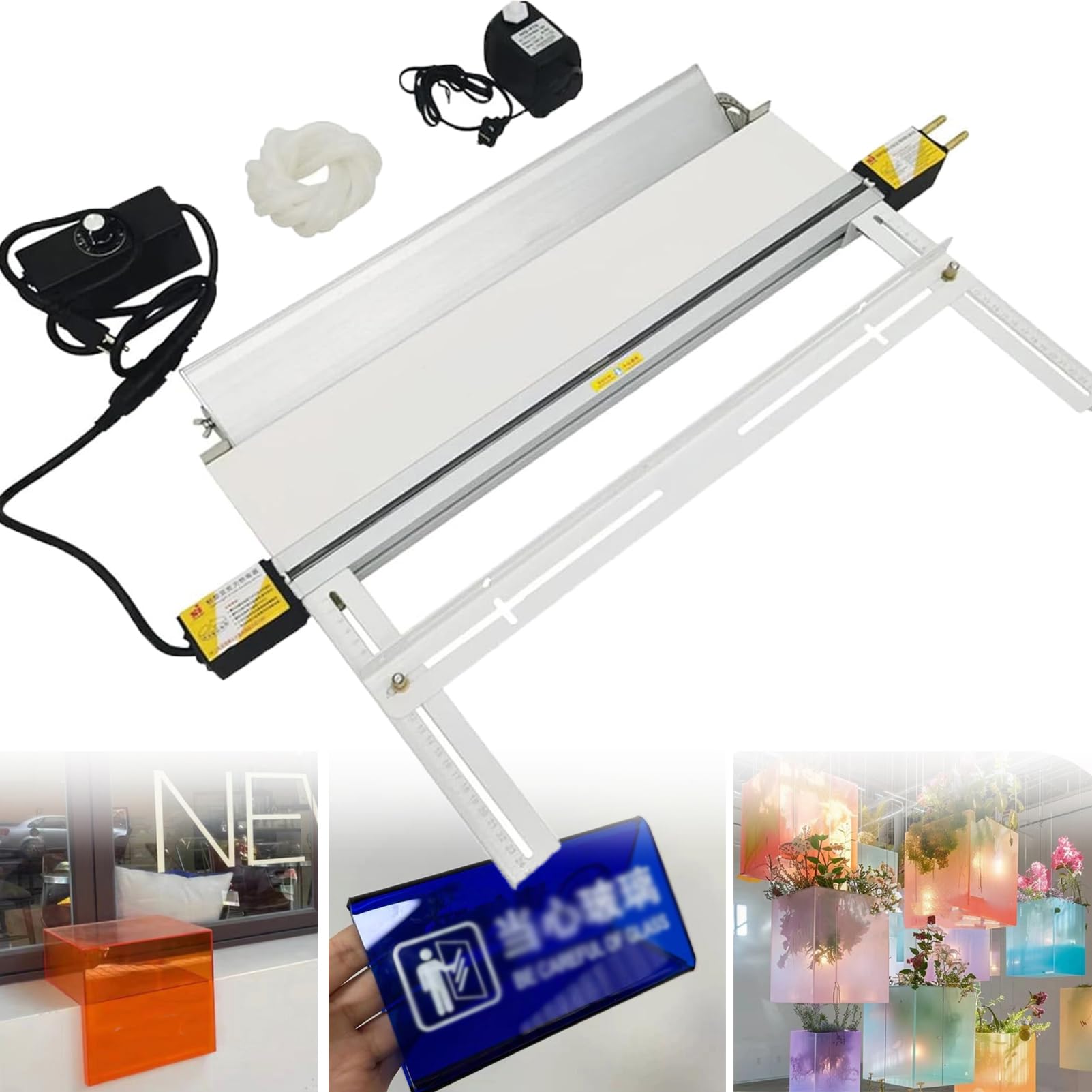 Dobladora de acrílico manual con calentador de caja de luz y ajustador de ángulo