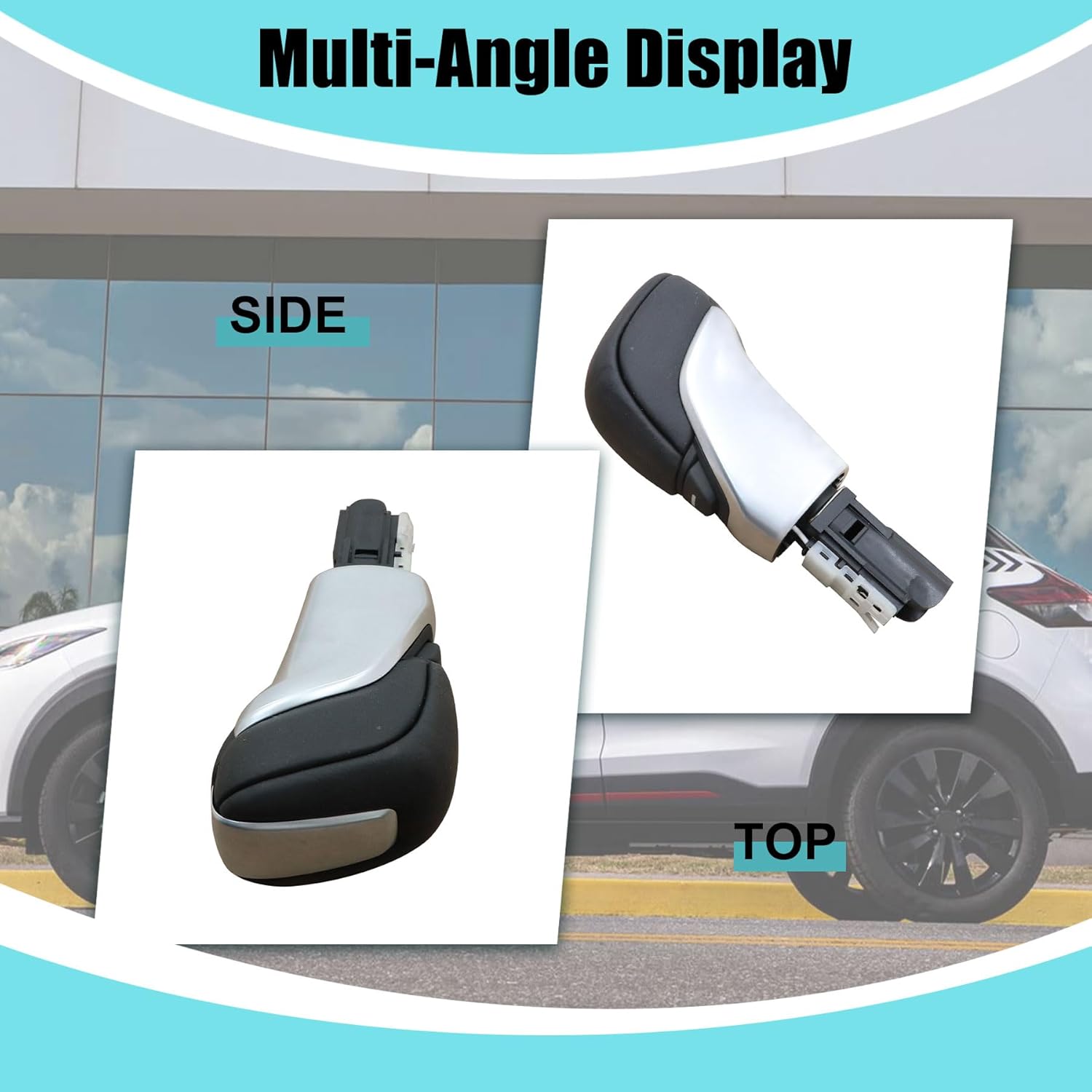 XQSMWF Automatic Trans Shift Knob Control Lever Compatible with Nissan Altima 2019-2024 Sentra 2020-2024 Kicks 2020-2023# 34910-6CA0A 349106CA0A