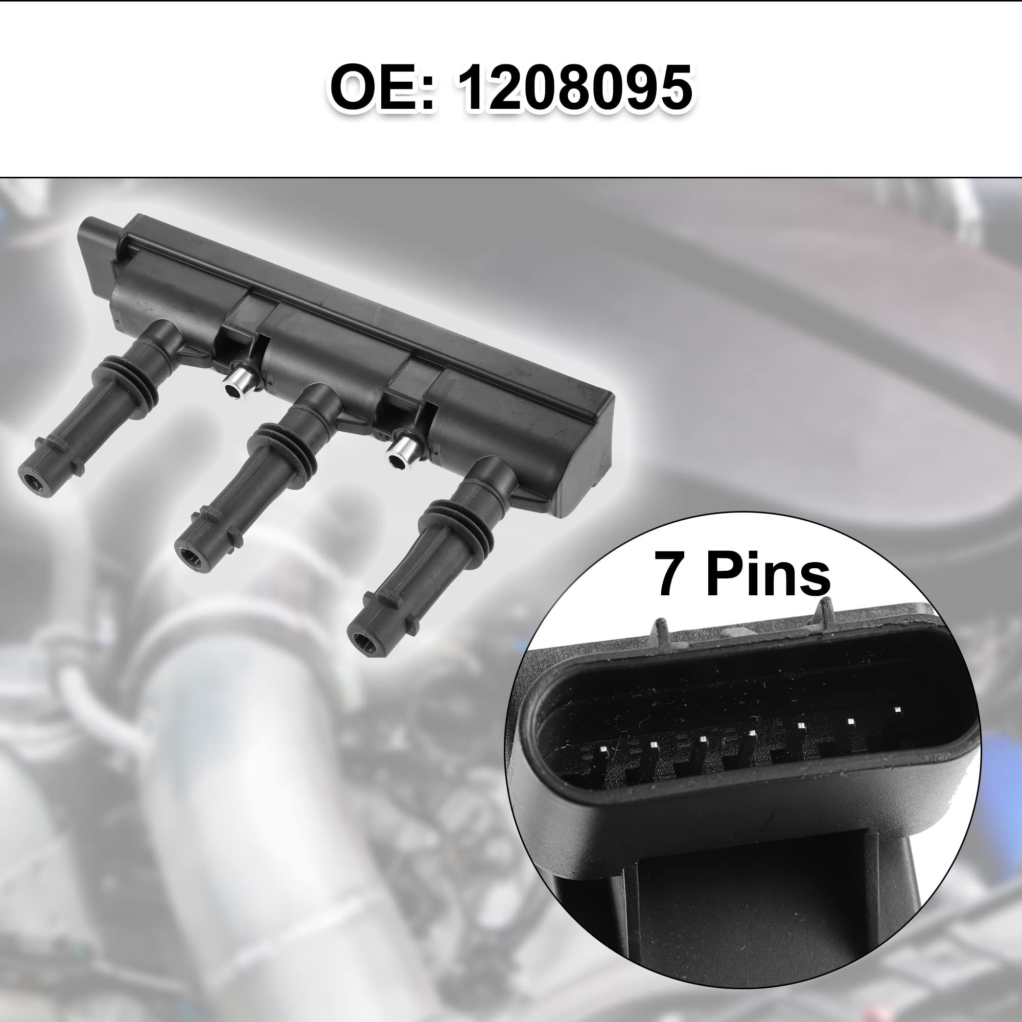 QUARKZMAN Encendido Bobina 1208095 para Opel Corsa D S07 1.0 L08, L68 2009-2014
