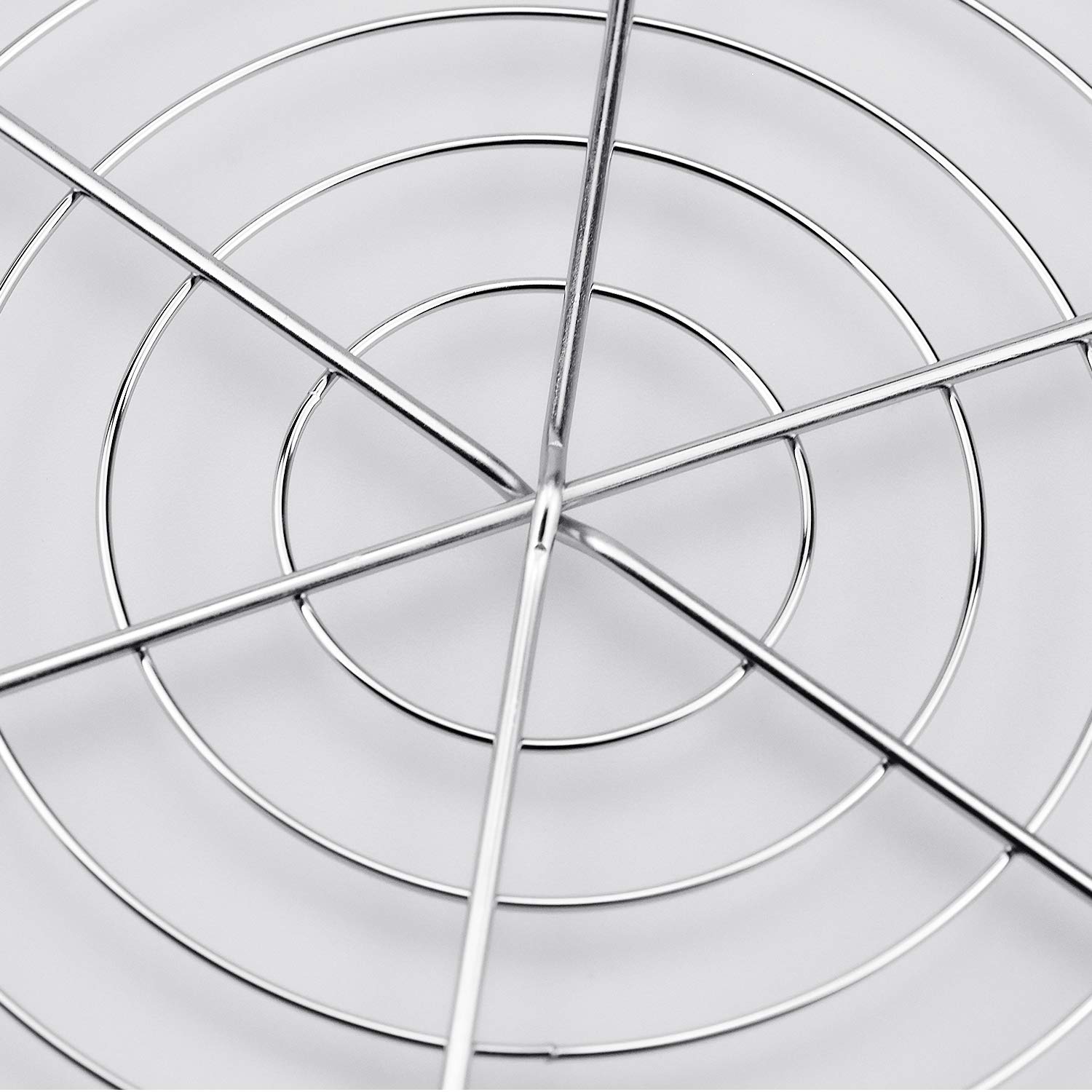 2 Pcs Grille Ronde à gâteaux, Grille de Refroidissement Ronde en Acier Inoxydable pour Pâtisserie Café Restaurant, 32 x 32 x 3 cm