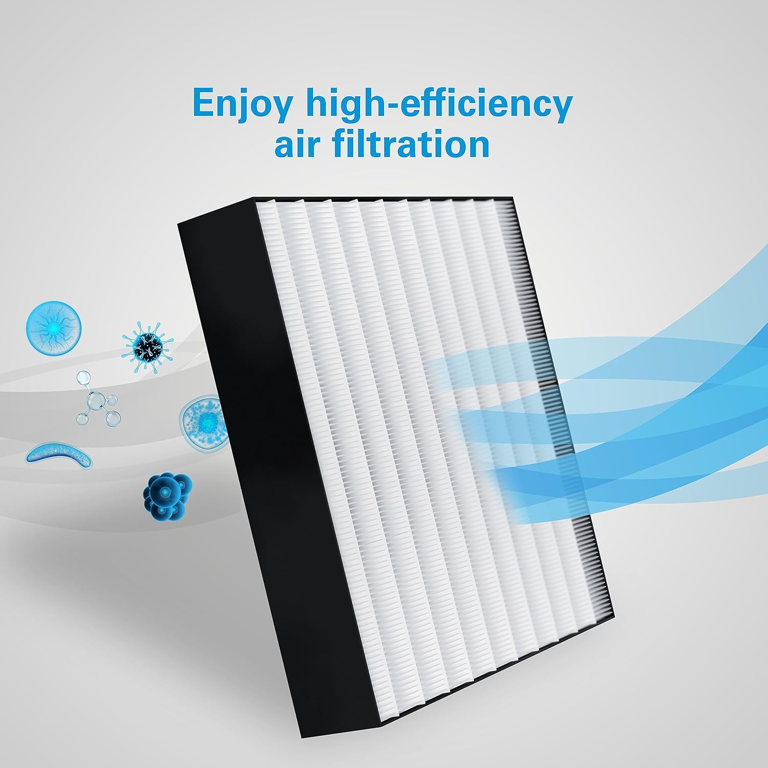 Daikin HEPA Filter, MCB50YSAU Air Purifier Replacement for Home, Removes 99.97% of Particles as Small as 0.1 Microns, Including Pet Dander, Hair, Dust and Pollen