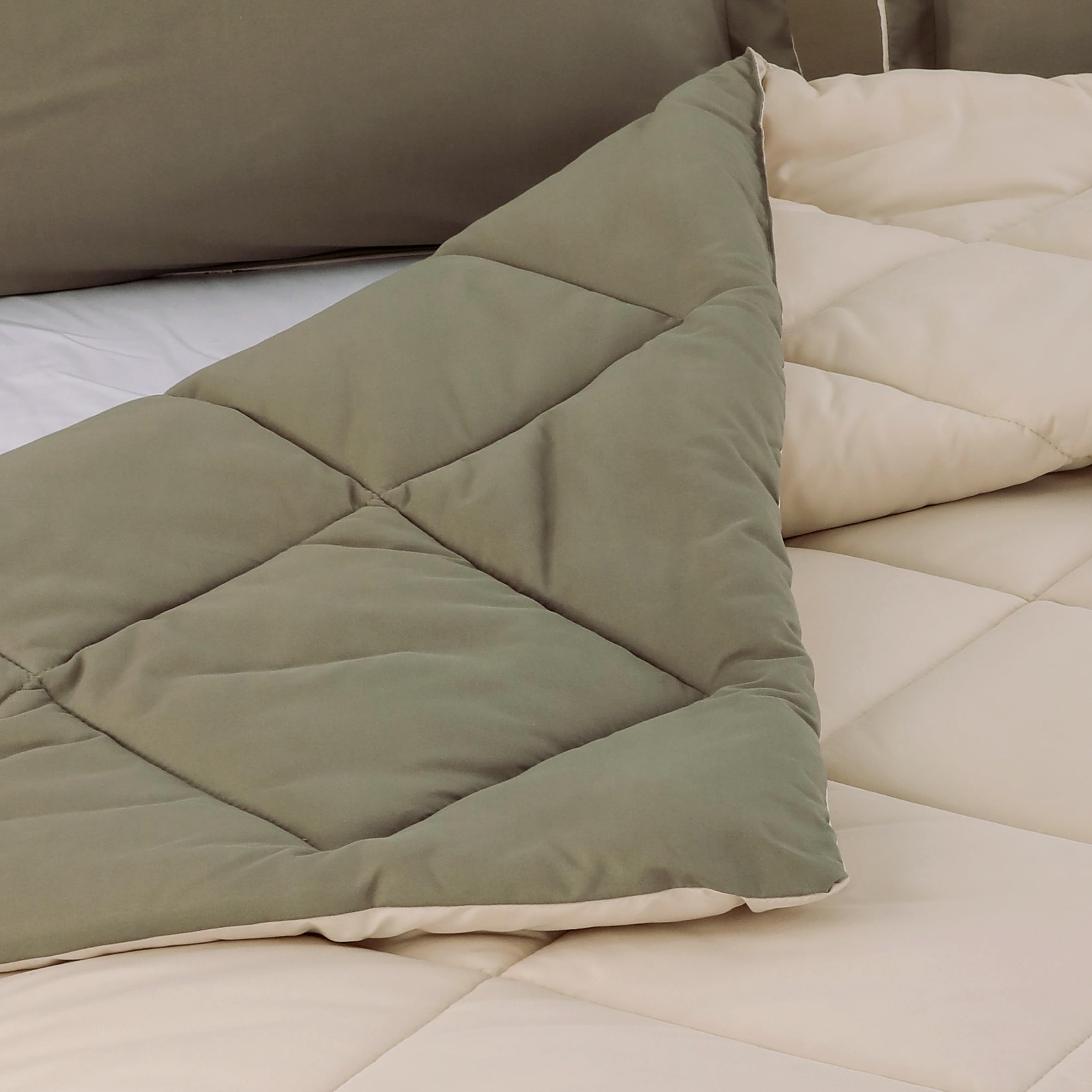 NORA HOME Edredon Cama 150 Beige Reversible. Nivel Térmico Muy Alto 4.5/5. 400 gr/m² Fibra 3D. Antiácaros. Antibacterias. Relleno Nordico Invierno 250x260. Certificado Oeko-Tex - Bicolor