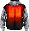 Gerbing 7V Battery Heated Hoodie Unisex – Electric Heat Sweatshirt, Heating Jacket for Motorcycle, Hunting, Camping