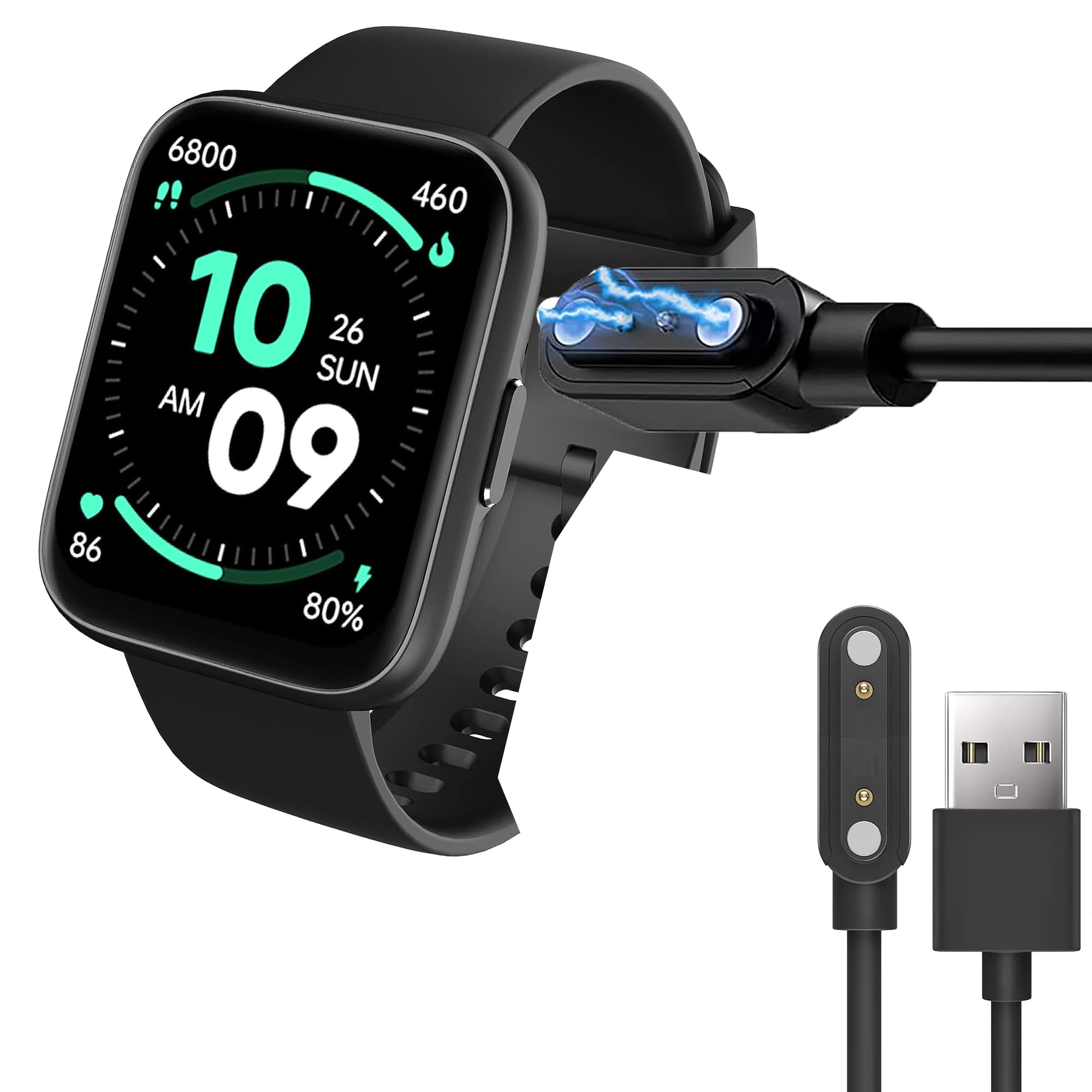 Lamshaw Compatible for Deeprio TGW101 Smart Watch Charger, Magnetic USB Replacement Charging Cable Compatible with Deeprio TGW101 1.83