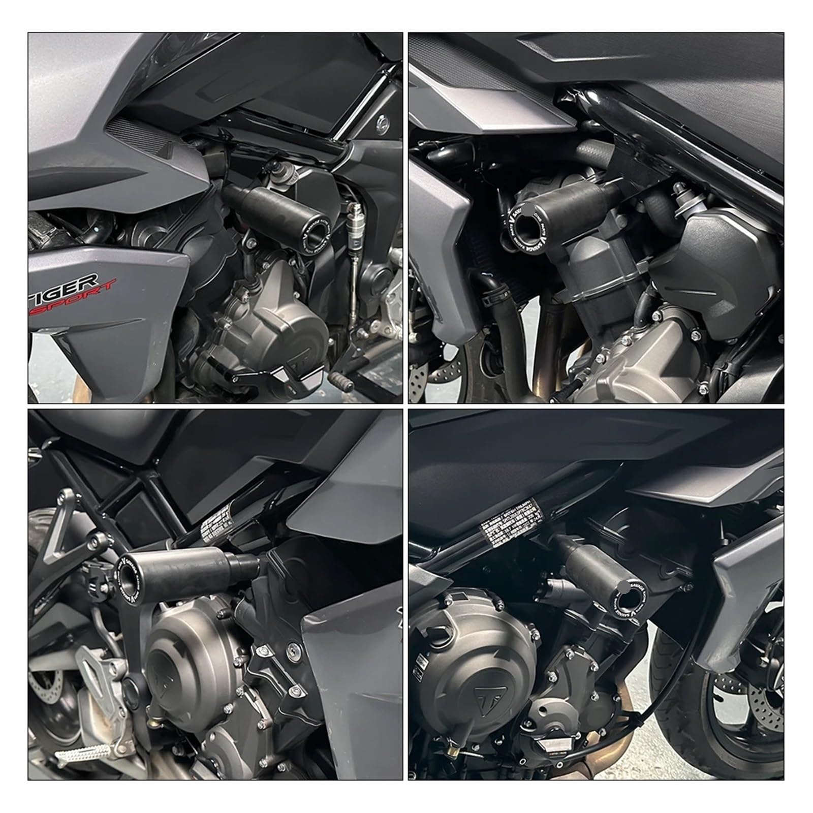 Moto Tamponi Paratelaio Per 660 800 Moto Slider Telaio Protezione Antiurto Asse Ruota Protezioni Carenatura Motore Pad Forcellone Supporto Bobina