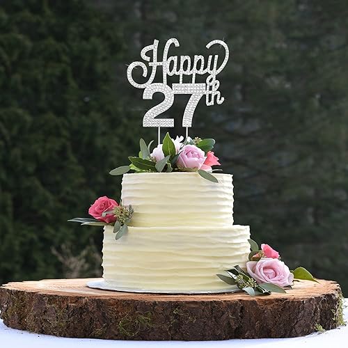 Miniatura 281 de LINGTEER Decoración de pastel de diamantes de imitación dorados para cumpleaños número 15 – Cheers to 15th Birthday Quince años de edad, decoración