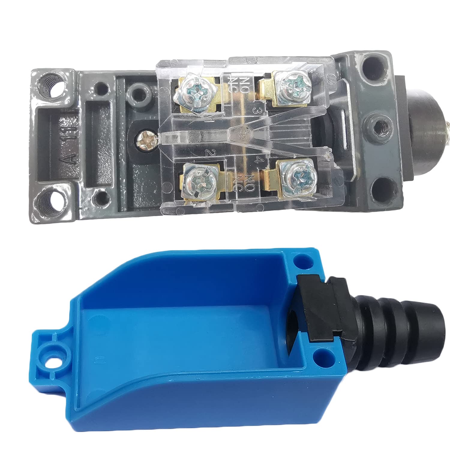 Yusheng 2PCS ME-9101 Momentary Limit Switch Travel Switch, Flexible Coil Spring Rod Momentary Limit Switch arduino Switch NC-NO CNC Mill Laser Plasma Router (2PCS, ME-9101 Flexible Coil Spring Rod) - Image 3