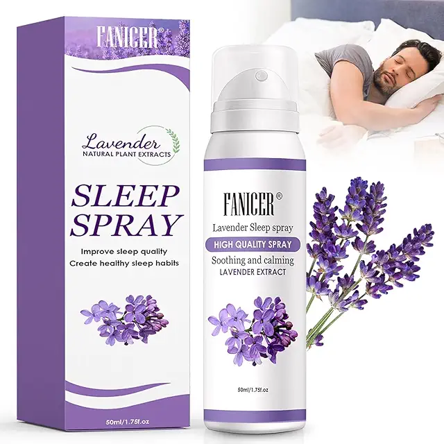 Brume d'Oreiller à la Lavande - Spray Sommeil Relaxant 50ml pour Nuits Réparatrices