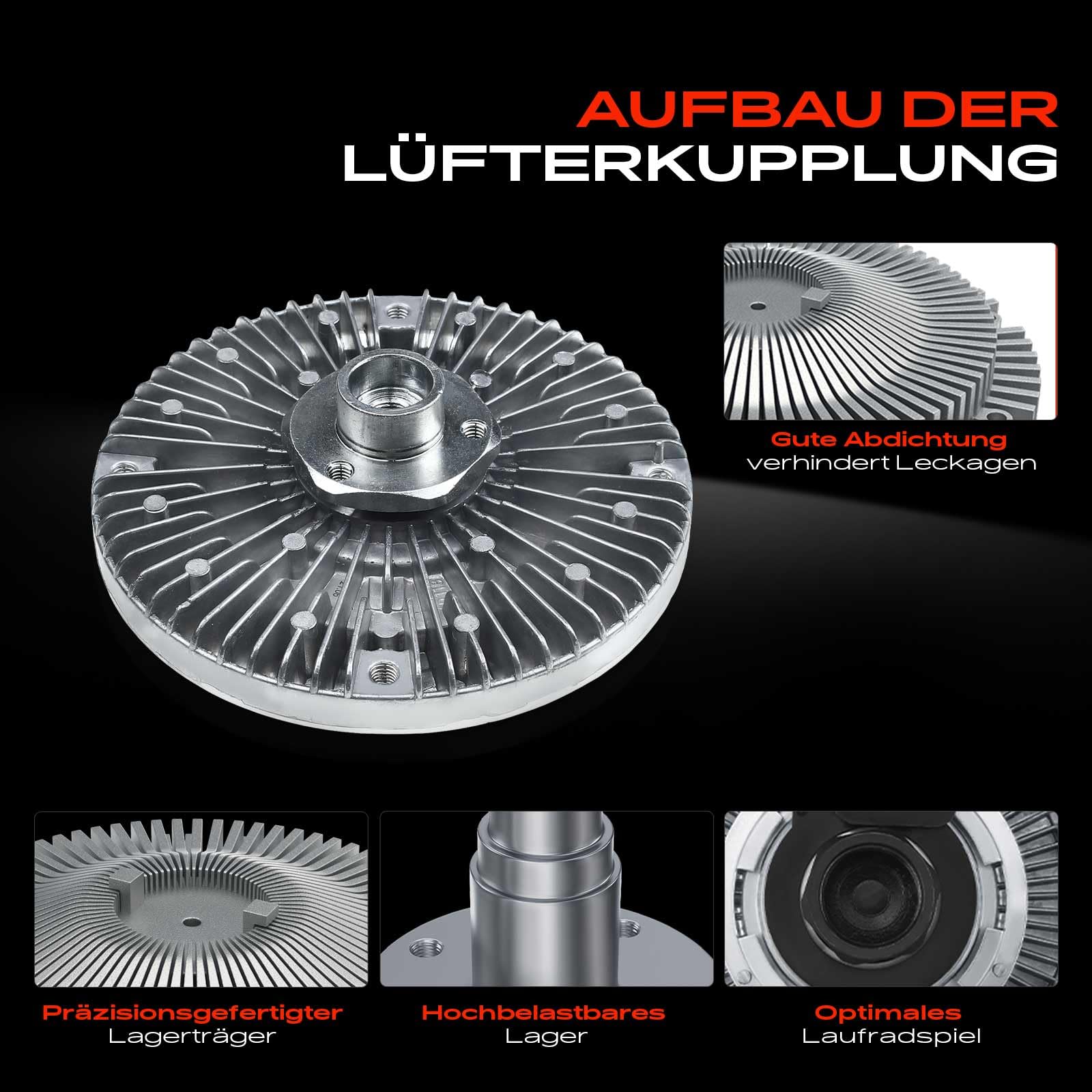 Frankberg Viscokupplung Kühlerlüfter Lüfter Ø: 138 für A4 8D2 8D5 B5 A6 4B5 Superb I 3U4 P-a-s-s-a-t 3B2 3B3 3B5 3B6 1.6L-2.3L 1994-2008 058121350