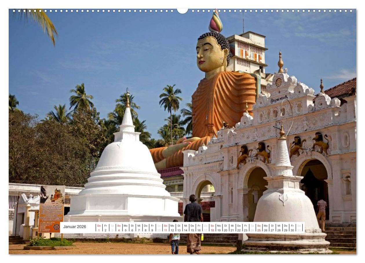 Asien - Sri Lanka (hochwertiger Premium Wandkalender 2026 DIN A2 quer), Kunstdruck in Hochglanz: Eine fotografische Traumreise durch das frühere Ceylon (CALVENDO Orte)