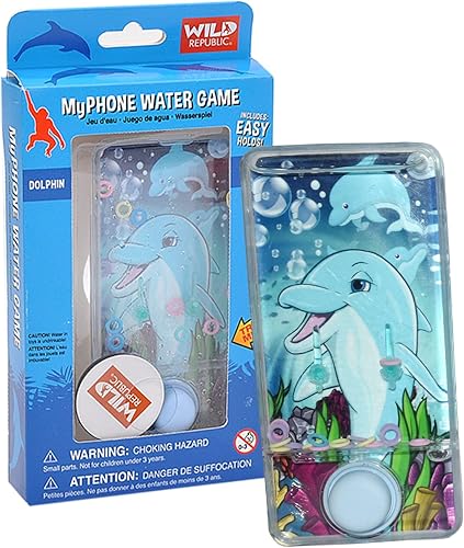 Wild Republic My Phone Water Game Dolphin Design, regalo para niños, ideal para horas de juego independiente