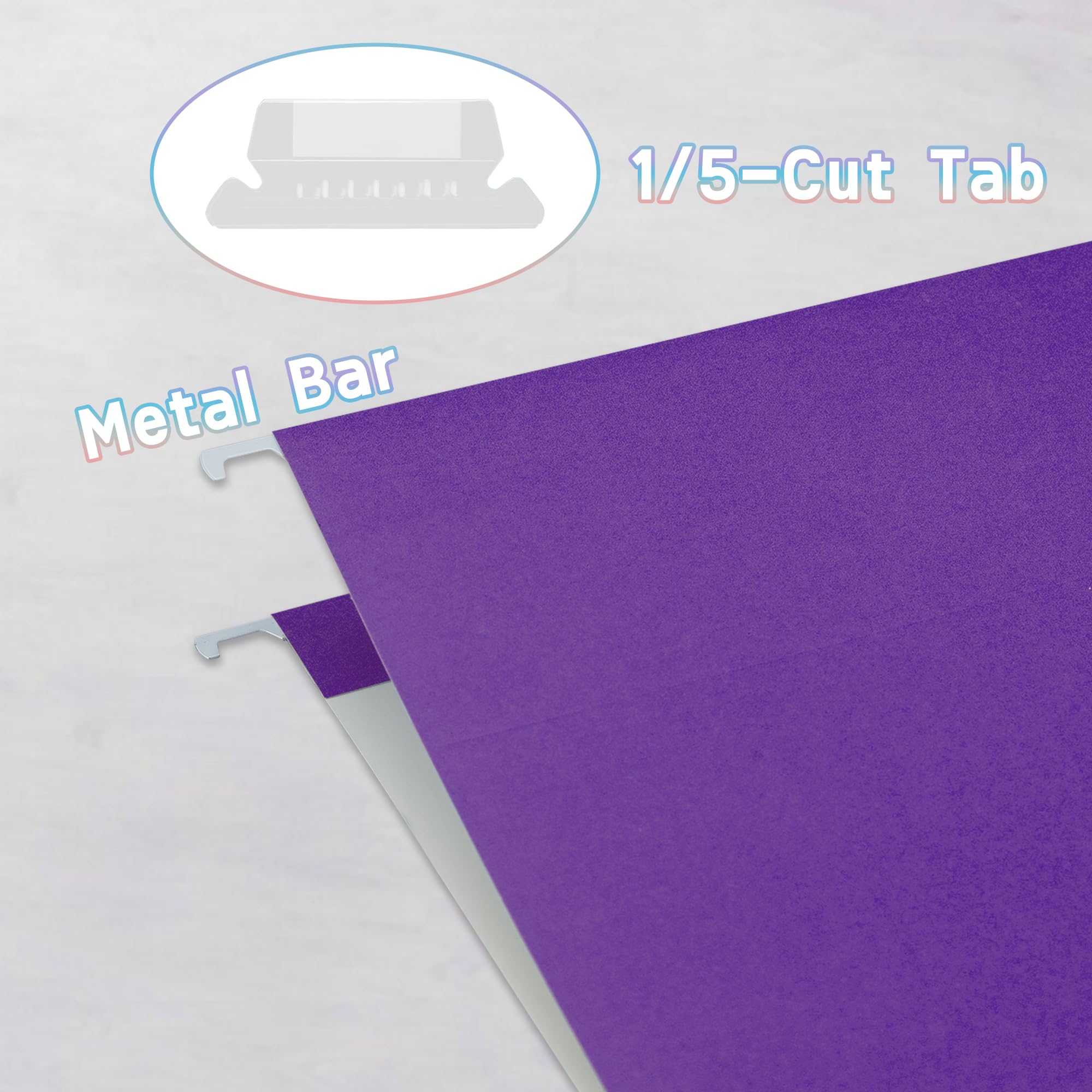 Staples Hanging File Folders, 1/5-Cut Tab, 2 Inch Expansion, Letter - View #6