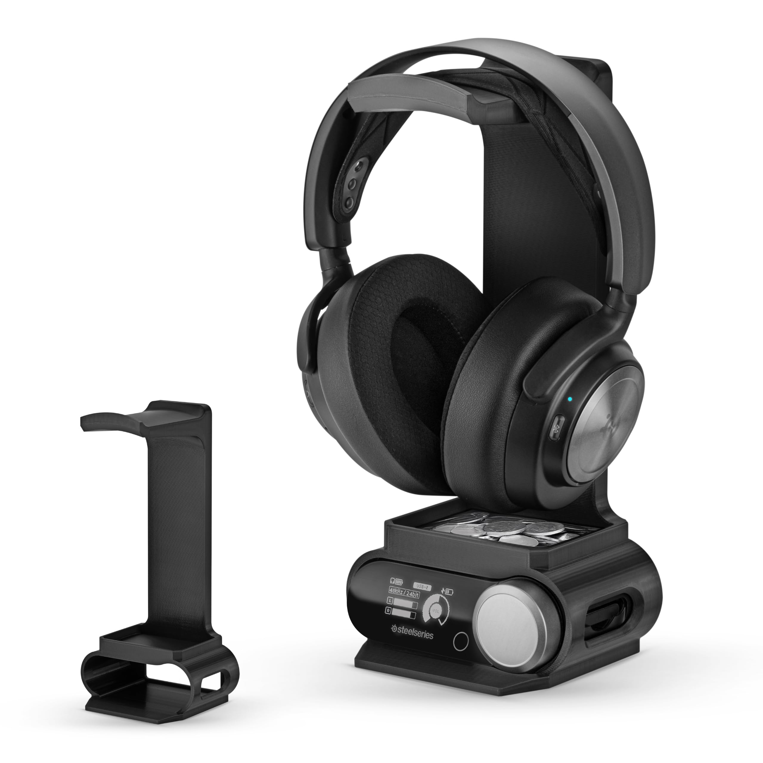 BRAINWAVZ Supporto per cuffie progettato per cuffie wireless Steelseries Arctis Nova Pro con dock per la stazione base wireless (HPS01)