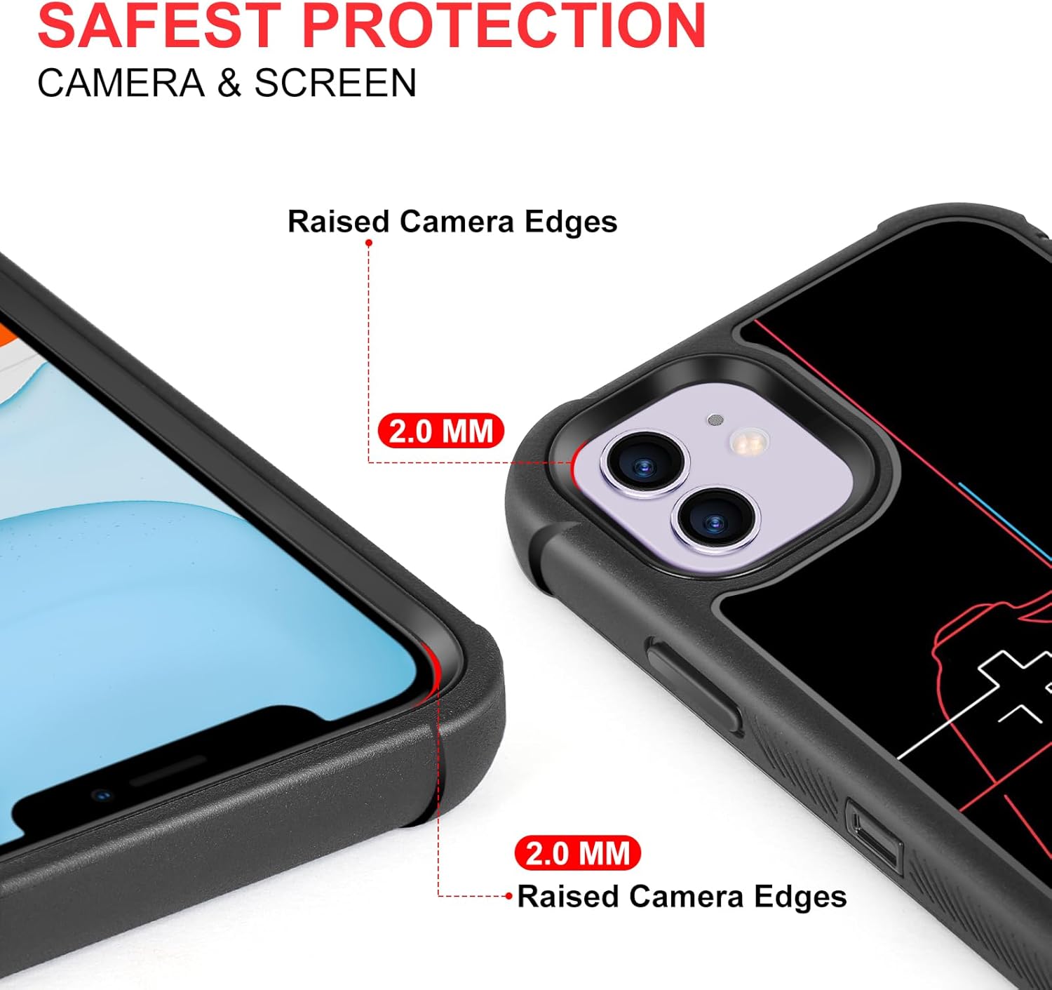 Compatible with iPhone 11 Case, Heavy-Duty 3-in-1 Full-Body Rugged with Soft Rubber Bumper Shockproof Protective Cover for Men Boys Kids Teen - Let's Play Game 026 - Image 4