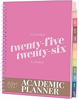 Vista 10 de Rileys - Agenda académica 2025-2026, agenda diaria, semanal y mensual, julio de 2025 a junio de 2026, páginas de notas para estudiantes