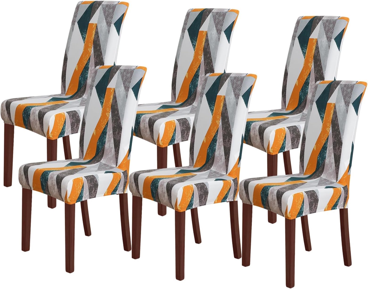 FORCHEER Chair Covers for Dining Chairs Set of 6,Classic Stretch Dining Room Chair Cover Kitchen Parsons Chair Slipcovers (Pack of 6, Classic)