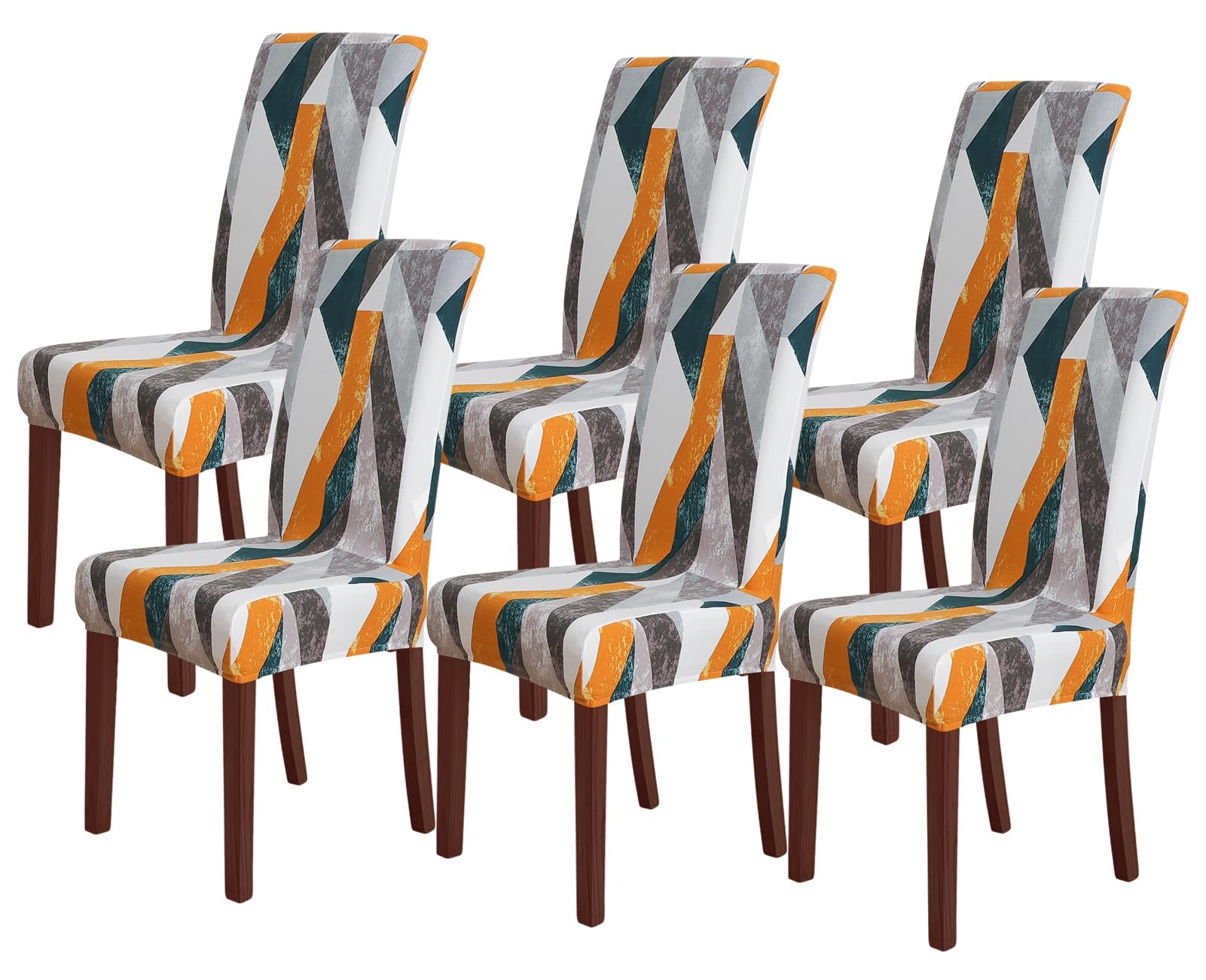 FORCHEER Chair Covers for Dining Chairs Set of 6,Classic Stretch Dining Room Chair Cover Kitchen Parsons Chair Slipcovers (Pack of 6, Classic)