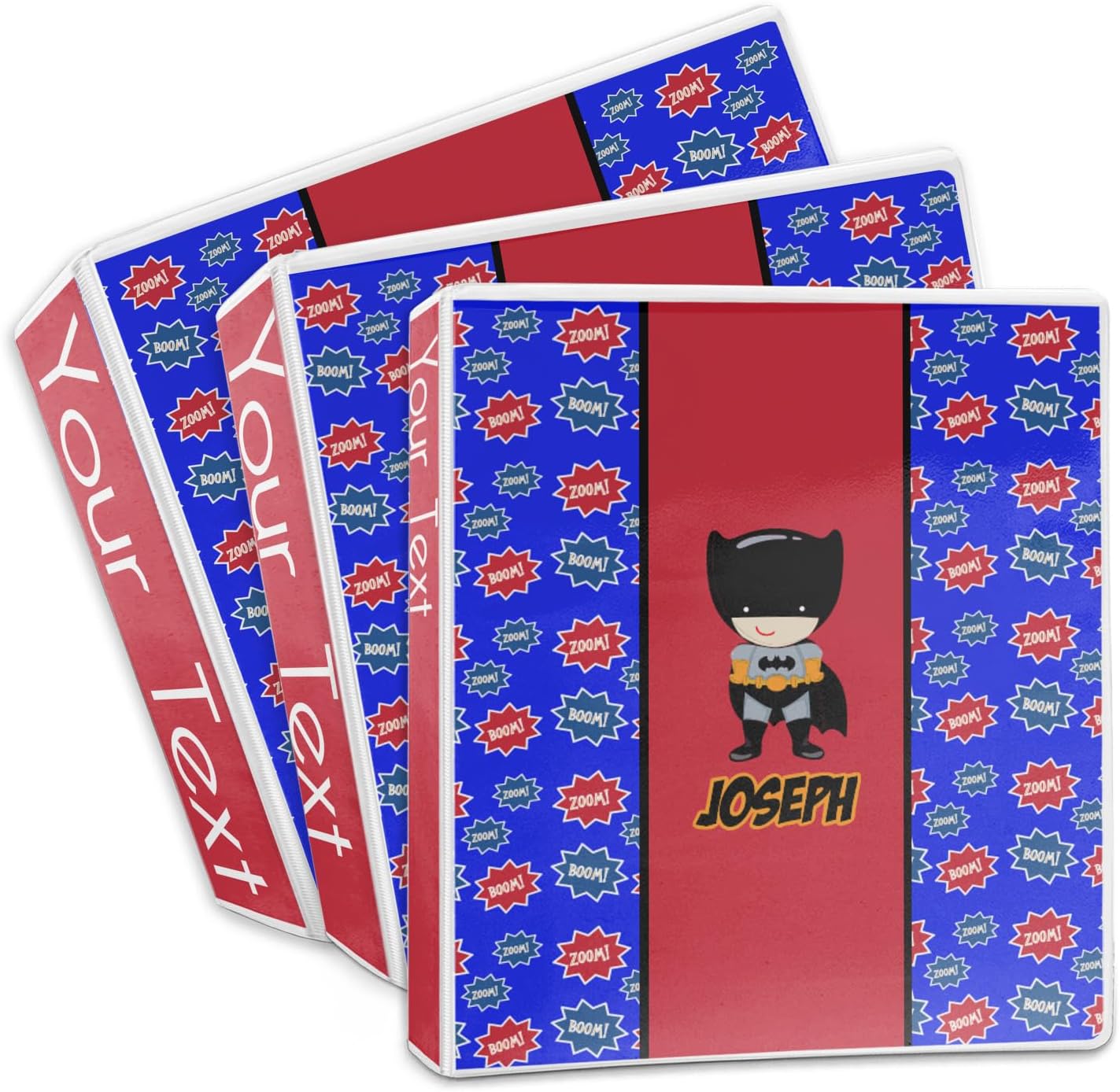 Personalized Superhero 3-Ring Binder - 2 inch